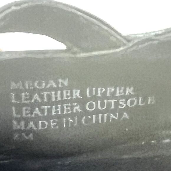 White House Black Market Womens 8M Black Leather Heel Slip On Sling Back Studded - Picture 13 of 13